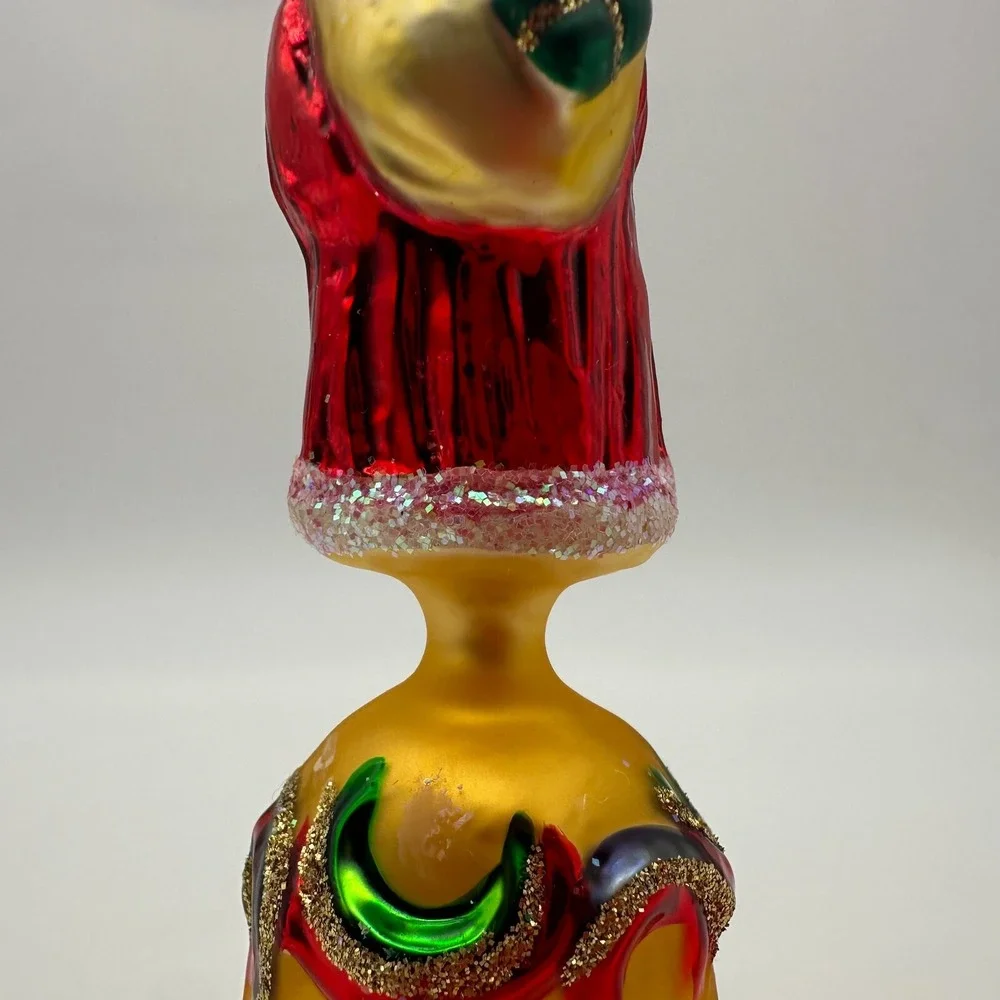 1998 Christopher‎ Radko Ring Ring 5' Ornament Santa Bell 98-081-0
